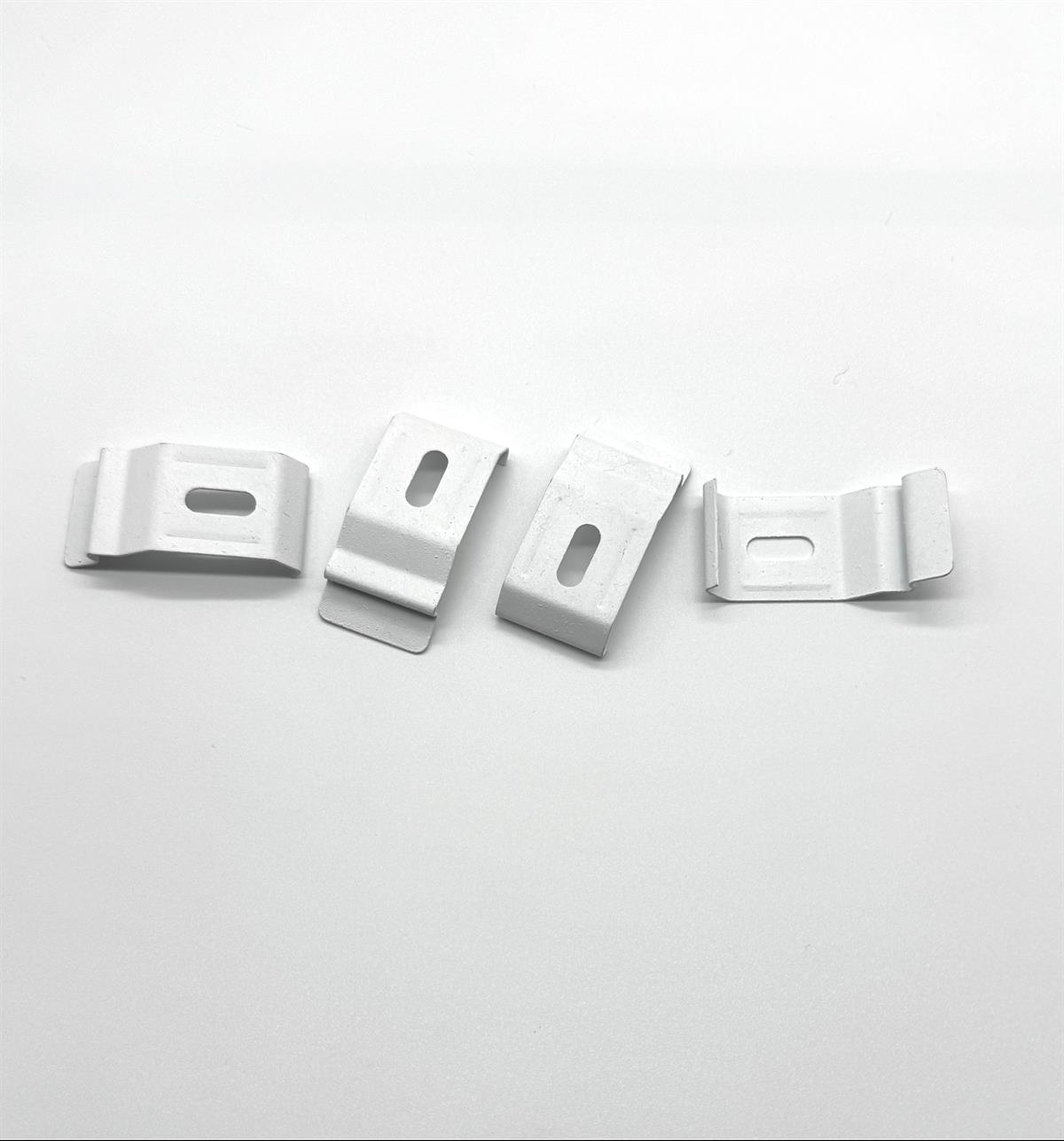 Deckend weiße Trommellackierung von Deckenclips